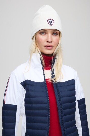 Les Arcs Mia Hybrid Jacket Dame Navy/White M Les Arcs Mia Hybrid Jacket Dame Navy/White M