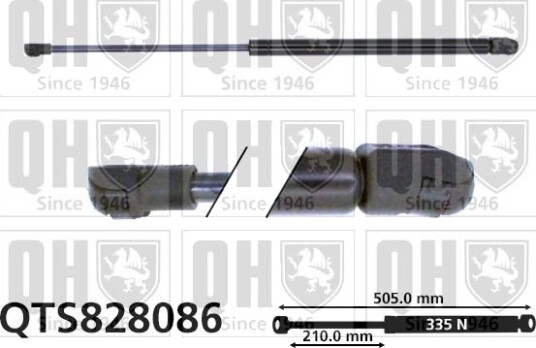 QUINTON HAZELL QTS828086 Baklukedemper