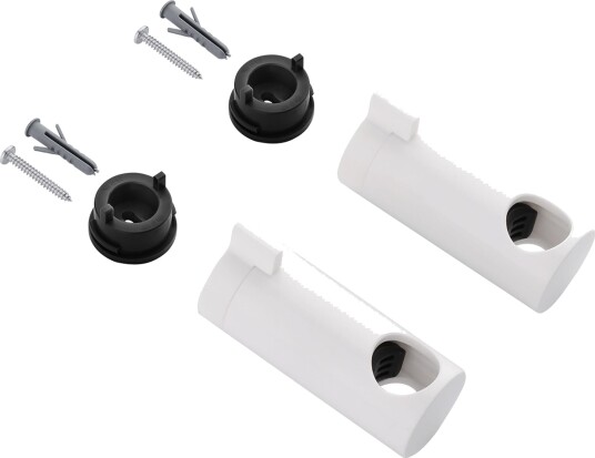 DIVELLO Rig Ø22 Brakettsett for dusjstang, Ø 22 mm Hvit, Baderom