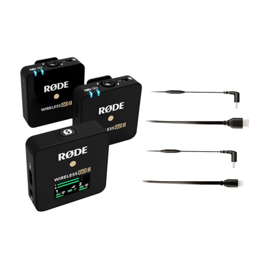 RØDE WIRELESS GO II BUNDLE SC15/SC16 TRÅDLØST MIKROFONSYSTEM