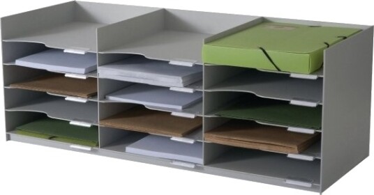 Paperflow Formularboks Easyoffice 535.02 Stablebar 15 Rom Grå 535.02