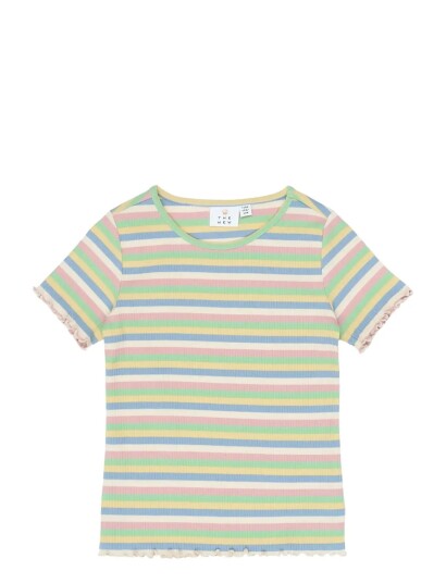 The New Tnstella S_S Rib Tee Multi/patterned 98/104 The New Tnstella S_S Rib Tee Multi/patterned 98/104