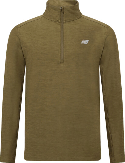 New Balance Space Dye 1/4 Zip Khaki green XXL