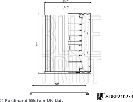 Oljefilter BLUE PRINT ADBP210233 Oljefilter BLUE PRINT ADBP210233