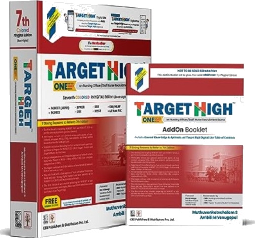 Target High  One Nation NORCET Book on Nursing Officer / Staff Nurse Recruitment Exams