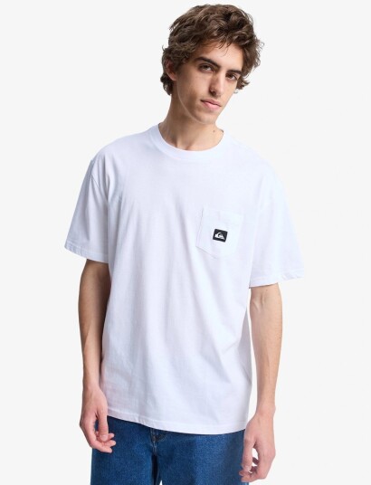 Quiksilver Salt Water Pocket Ss Tee   White   S