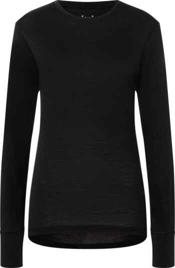 super.natural Women's Tundra175 Long Sleeve M, Jet Black