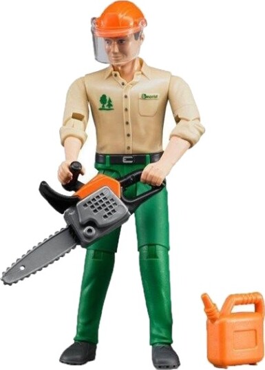 Bruder Forestry worker with accessories