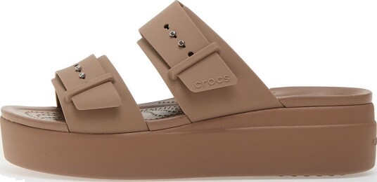 Joggesko Crocs Brooklyn Buckle Low Wedge Latte EUR 39 40 Joggesko Crocs Brooklyn Buckle Low Wedge Latte EUR 39 40