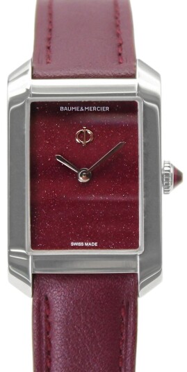 Baume & Mercier Dameklokke M0A10673 Hampton Rød/Lær Baume & Mercier Dameklokke M0A10673 Hampton Rød/Lær