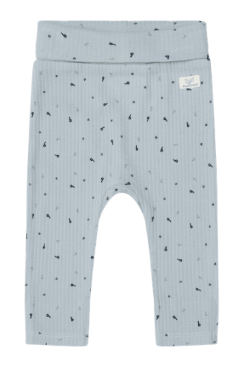 Hust And Claire Hust & Claire Luca Letter AOP leggings til baby light blue 50