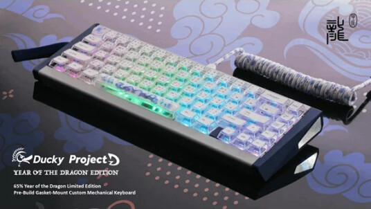 Ducky Outlaw65 Year of the Dragon Limited Edition Pre Built ISO Nordic Oriental Crystal MX2A Purple Tacticle