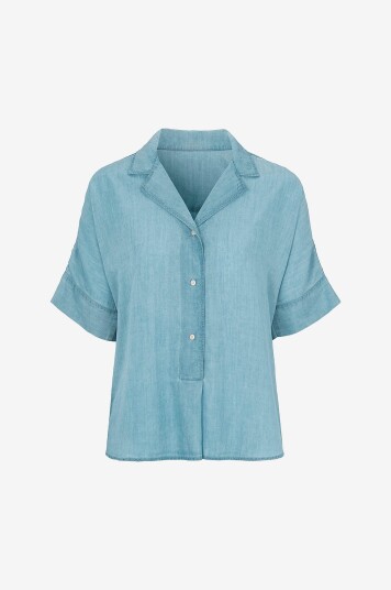 Newhouse - Tencel Topp Mary - Blå
