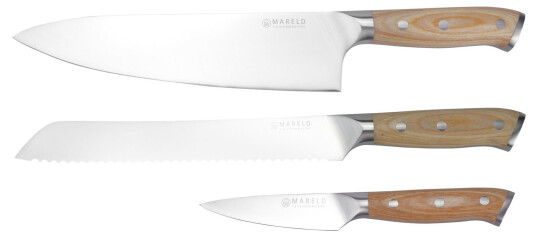 Mareld Knivsett med 3 kniver i europeisk tradisjon
