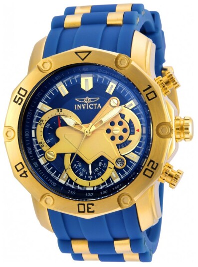 Invicta Herreklokke 22798 Pro Diver Blå/Gulltonet stål Ø50 mm Invicta Herreklokke 22798 Pro Diver Blå/Gulltonet stål Ø50 mm
