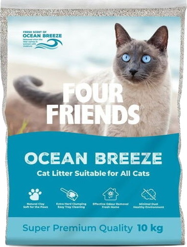 Fourfriends Cat Litter Ocean Breeze 10Kg Fourfriends Cat Litter Ocean Breeze 10Kg