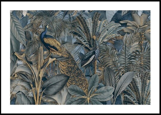 Jungle Birds Garden No3 Poster Plakat / 30x40cm