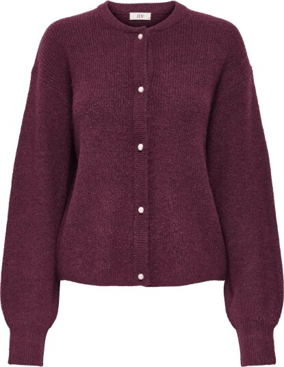 JDY Jdylumi L/S Button Cardiga Knt Noos Burgundy S