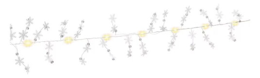 Goobay Silver Wire String Light "Snowflakes" med 10 lysdioder Goobay Silver Wire String Light "Snowflakes" med 10 lysdioder