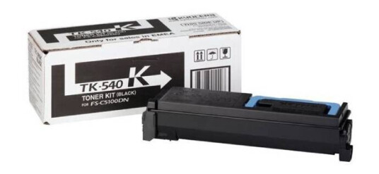 Kyocera TK-540 BK lasertoner - 1T02HL0EU0 Original - Svart 5000 sider