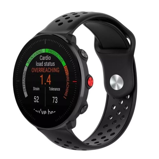 INCOVER Smartwatch Hullet Buckle Silikon Reim (22mm) - Svart