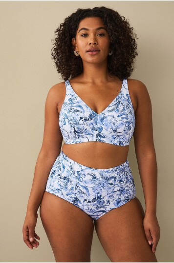 Ellos Plus collection Bikinitruse med shaping effekt Blå