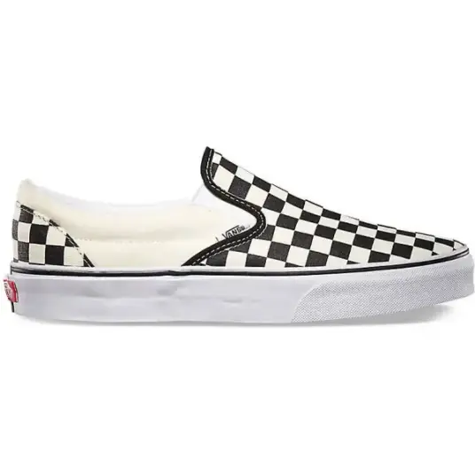 VANS Classic Slip-On Black/White Checkerboard Sko 40,5