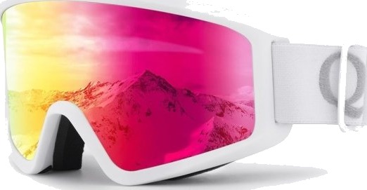 Qunature Hvite Skibriller For Voksne Hvite