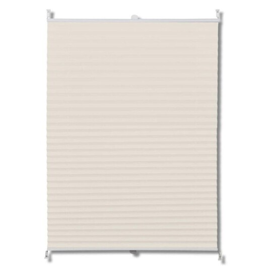 Vidaxl Plissegardiner 50x125cm Krem