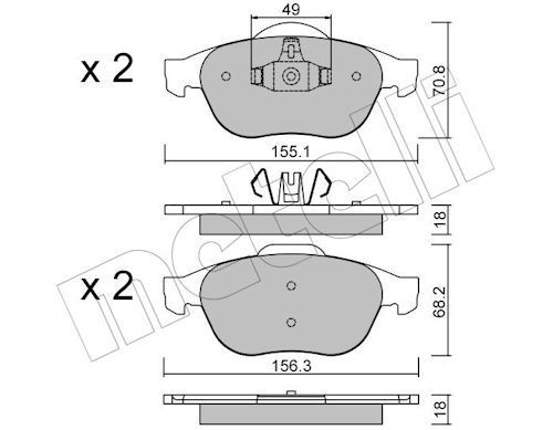 Bremseklosser METELLI 22 0336 2