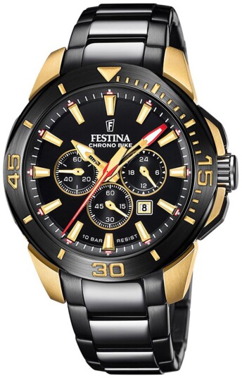 Festina Herreklokke F20644 1 Chrono Bike Sort/Stål Ø47 mm