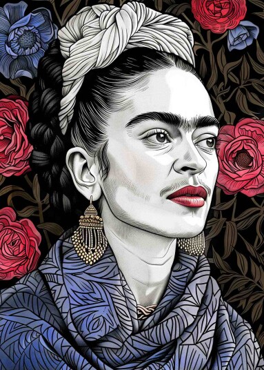 Plakat Frida Kahlo Portrett