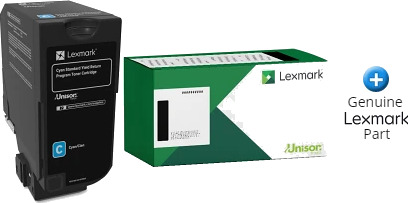 Lexmark Toner 81C2XC0 Cyan Ekstra Høykapasitet (16.200 sider) Original
