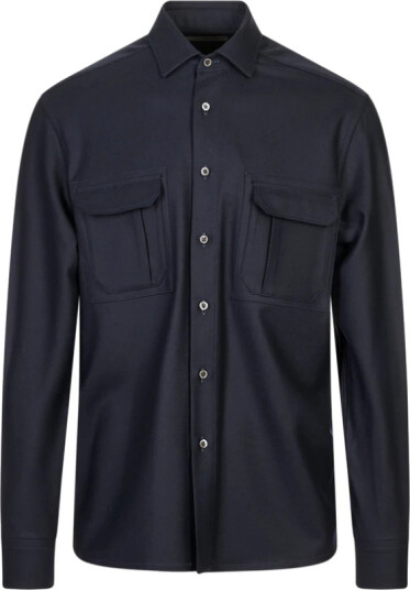 Corneliani, Herre, Skjorter, Blå, M,