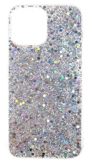 INCOVER iPhone 13 Mini Glitter Deksel - Sølv