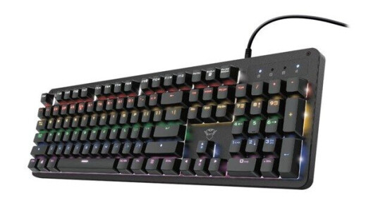 Trust GXT 863 Mazz - Tastatur - Nordisk - Svart Trust GXT 863 Mazz - Tastatur - Nordisk - Svart