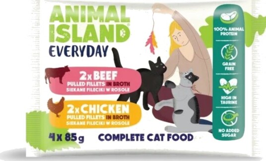 Animal Island Kylling I Filet 4X85 G