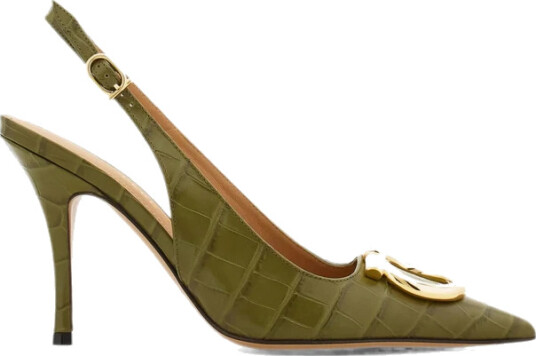 Ferragamo Dame Sko Grønn 38 1/2 EU, Ferragamo Dame Sko Grønn 38 1/2 EU,
