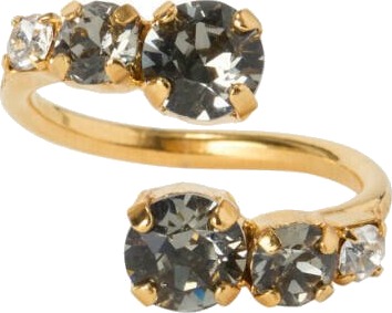 Caroline Svedbom Halo Ring Gold Gold ONE SIZE Caroline Svedbom Halo Ring Gold Gold ONE SIZE