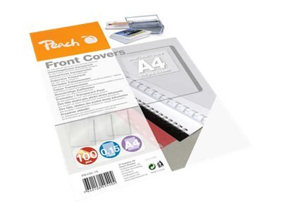 Peach Pb100-19 A4 210 X 297 Mm 150 Mikroner Gjennomsiktig 100 Ark Innbindingsomslag Front