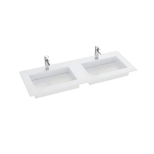 Dansani Inzo Angular D45,50cm Silestone Eternal Statuario 120-139cm Dobbel