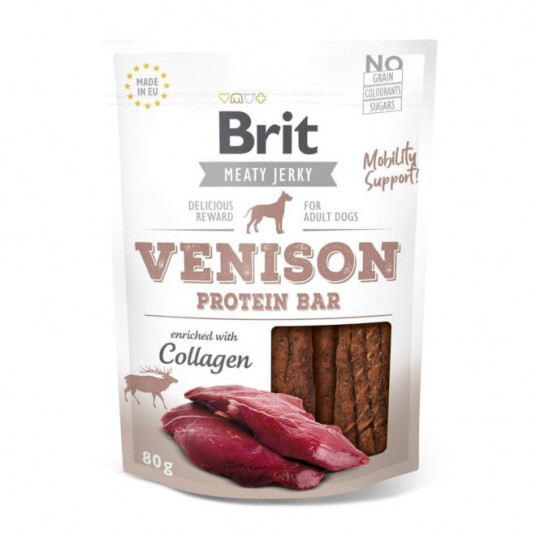 Brit Care Meaty Jerky Proteinbar Venison (80 G)
