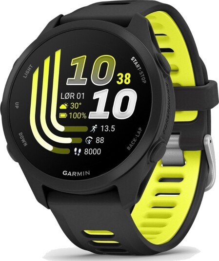 Garmin Forerunner 170 Sort/Amp yellow Garmin Forerunner 170 Sort/Amp yellow