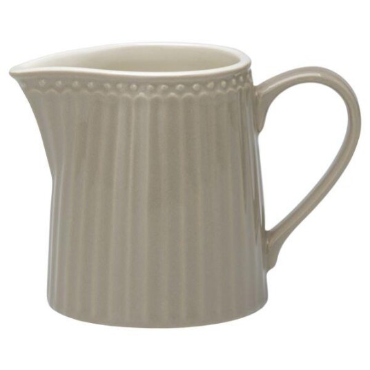 GreenGate  Alice fløtemugge 25 cl warm grey