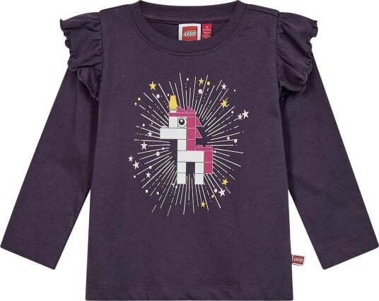LEGO® Wear Genser LWTulip 700 Lilla m. Trykk LEGO® Wear 1 år (80) Genser Gul Hvit Rosa