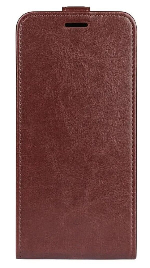 EIDERWOOD Xiaomi 14 Ultra Vertikalt Flip Kunst Skinn Deksel med Lommebok - Brun