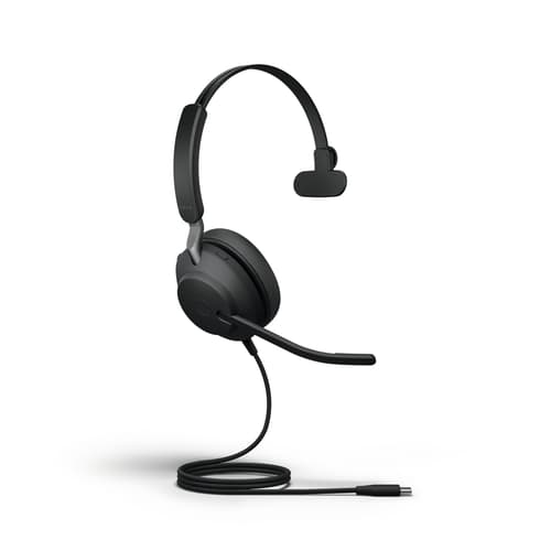 Jabra Evolve2 40 Uc Hodesett Usb-c Mono Svart Jabra Evolve2 40 Uc Hodesett Usb-c Mono Svart