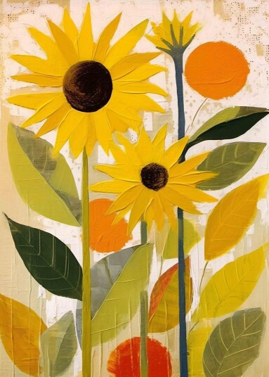 Plakat Solsikke Kunst