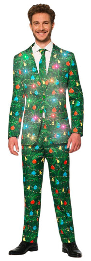 OppoSuits Suitmeister Christmas Green Tree Light Up Dress  62