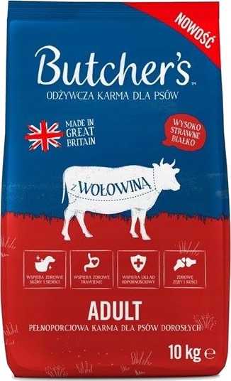 Butcher'S Natural & Healthy Biff Tørrfôr 10 kg
